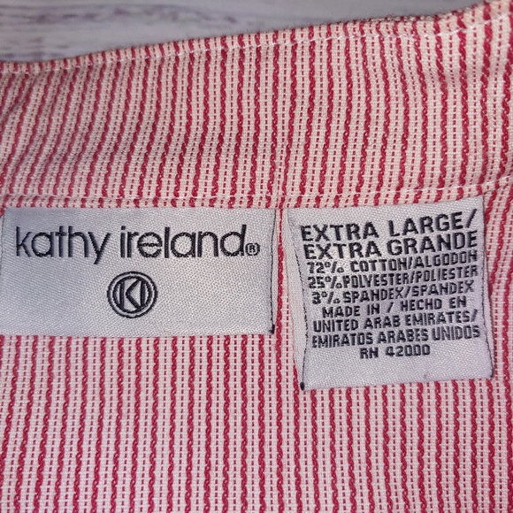 Vintage Kathy Ireland Striped Moto Jacket, XL - Picture 4 of 7